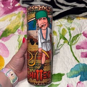 Funny Graphic Tumbler with Cartoon Design- Cousin Eddie from Christmas Vacation